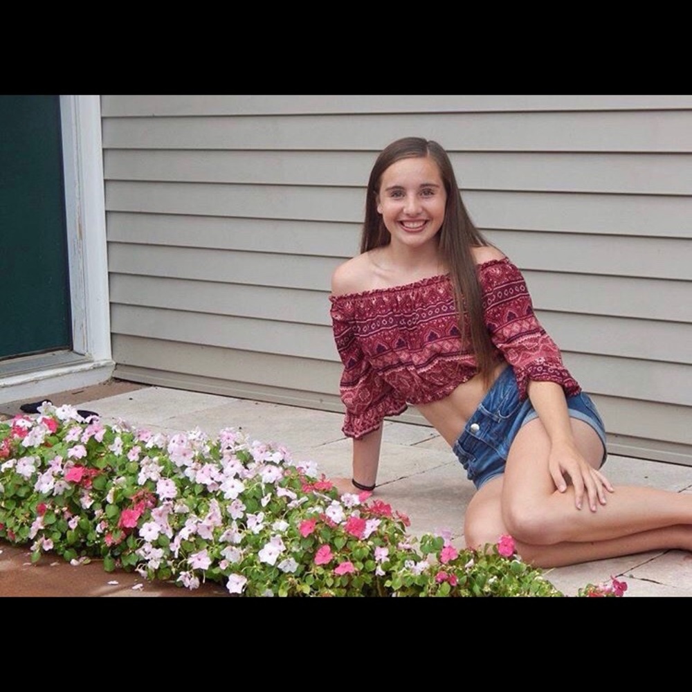 off the shoulder crop top